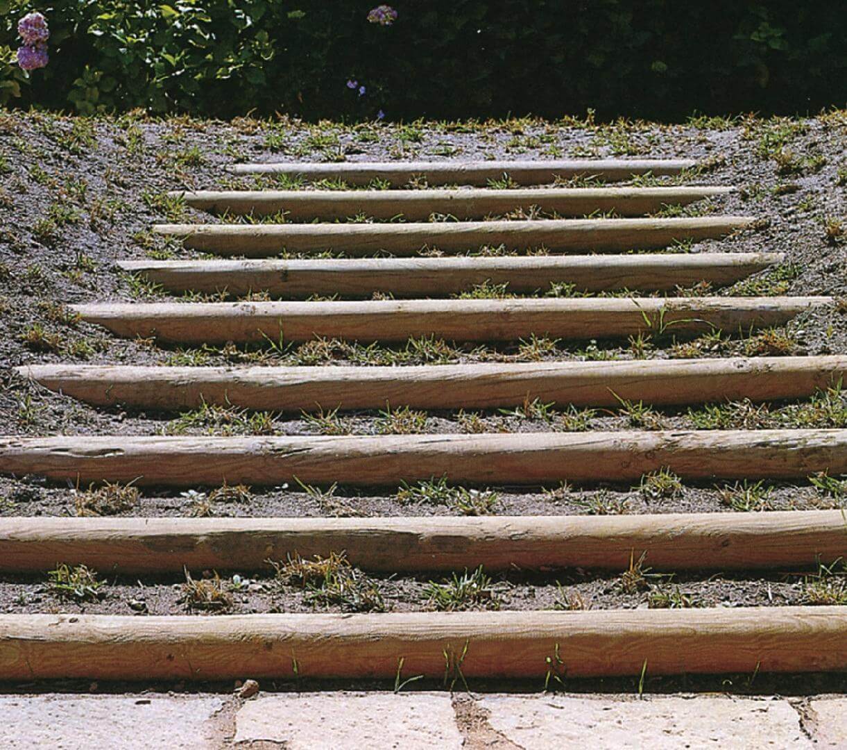 Treated Wood Steps