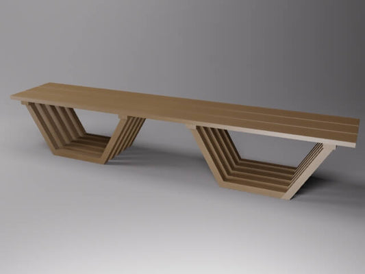 Outdoor Bench Without Back